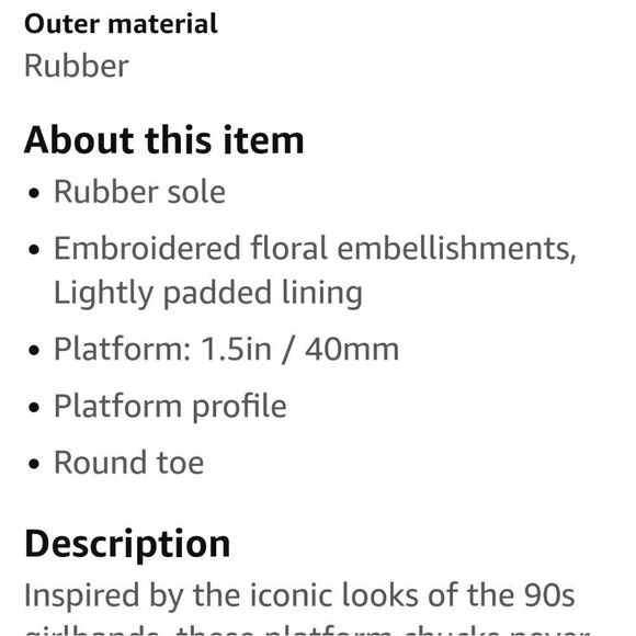 Converse Chuck Taylor All Star Embroidered Platform High Top Sneakers - Picture 14 of 14